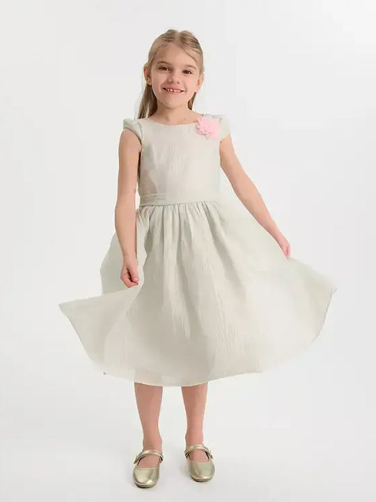 Mädchenkleid Kurzärmelig Grün