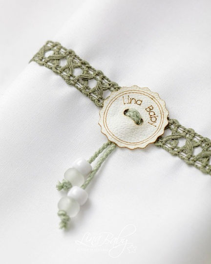 Lina Baby Christening Oilcloths Green