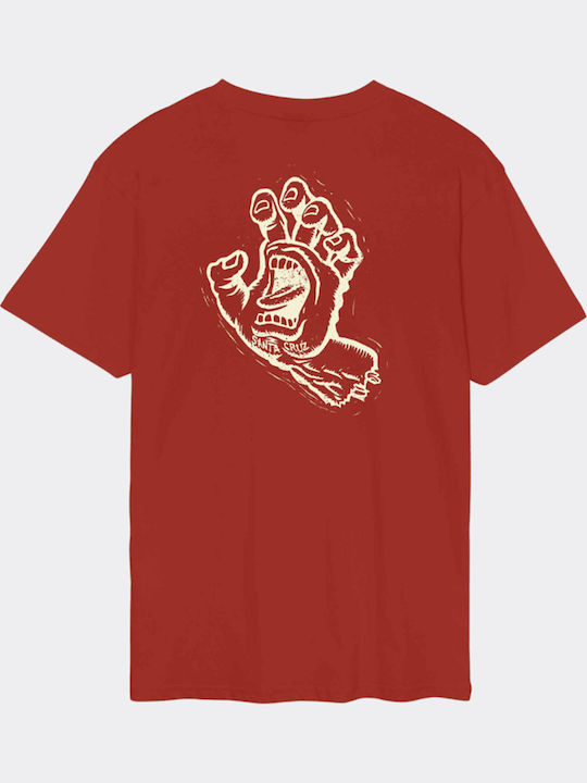 Screaming Hand T-shirt Κόκκινο
