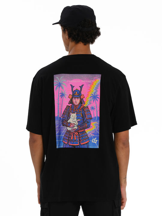T-shirt Μαύρο