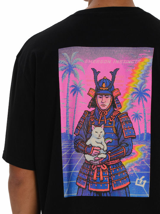 T-shirt Μαύρο