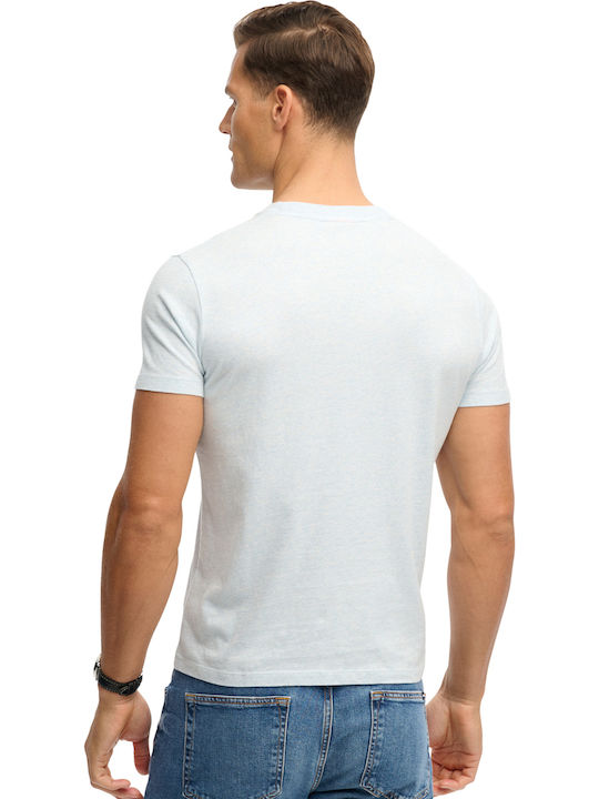 Superdry Vintage Kurzarm T-Shirt Icy Blau Meliert