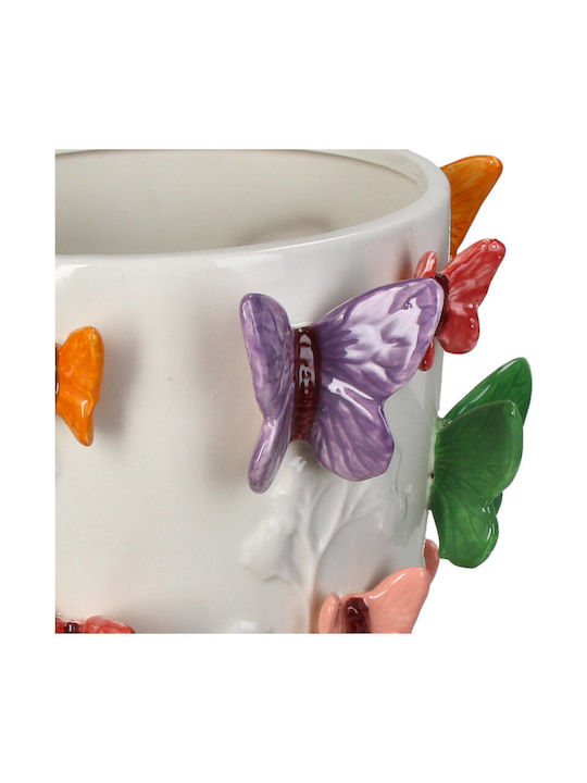 Vază Decorativă Ceramică Multicoloră 24.5x24.5xÎ25cm