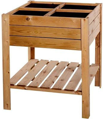 Woodware Wooden Brown Planter Box 80x80x88cm