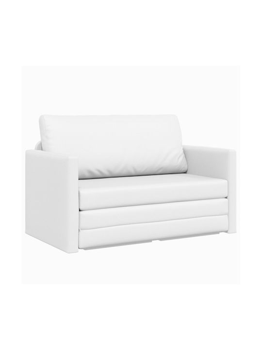 Ecksofa Schlafsofa Weiß 124x71x78cm