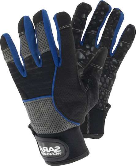 Sara Workwear Safety Gloves Black Neoprene