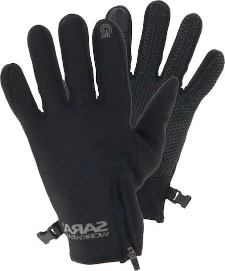 Sara Workwear Γάντια Εργασίας Μαύρα