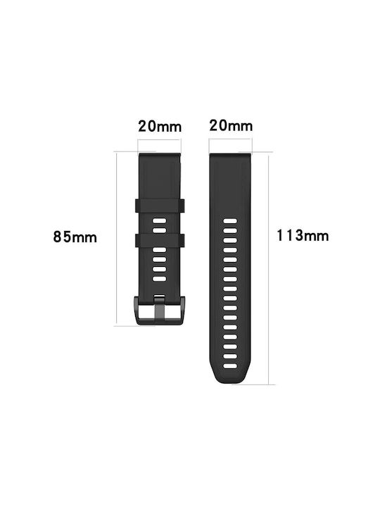 Silicone Strap Burgundy (Garmin Instinct 2S)