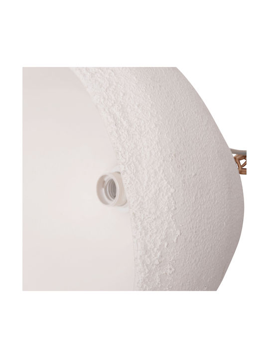 HomeMarkt White Hanging Ceiling Light with E27 Socket 44.5x38.5x29cm