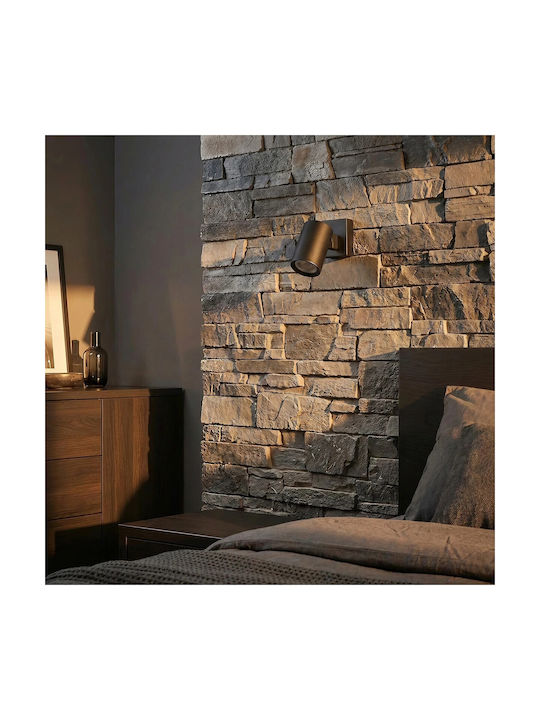 kelvo Single Spot with GU10 Lamp Adapter in Black Colour