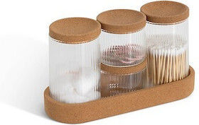 Atmosphera General Use Vase with Lid and Stand 14x9.7x26cm 1 Pieces