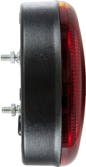 Globostar Tailight 999-0253 Rear Vehicle LED Light 10W 400lm 180° DC 24V Waterproof IP66 Orange & Red M13.5 x W13.5 x H5.5cm Pack of 2 Pieces 1 Year Warranty 999-0253