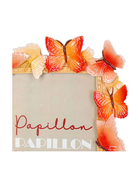 Polyresin Photo Frame With Orange Frame