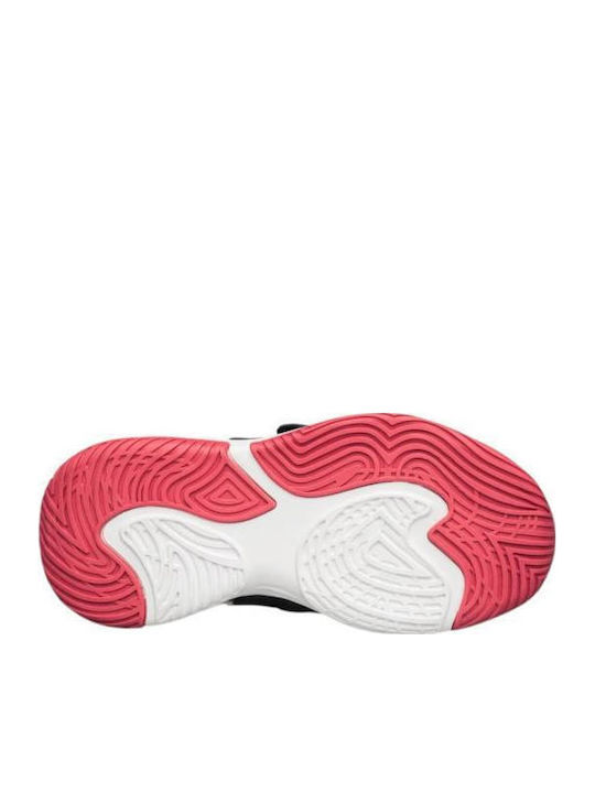 Kids Sports Shoes Running with Hoop & Loop Closure Black