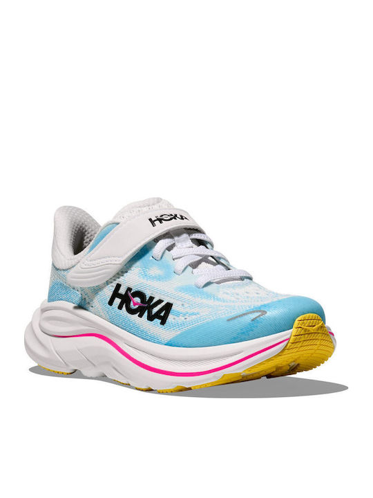 Clifton 10 Kids Sports Shoes Running with Hoop & Loop Closure Blue