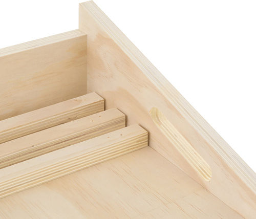 Platformă de Antrenament pentru Stretching Zola Reglaj pe 5 Niveluri 15-35° Antiderapantă Suportă 150 Kg Plan de Antrenament Mânere de Transport Lemn 39 X 30 X 14.5-30 Cm