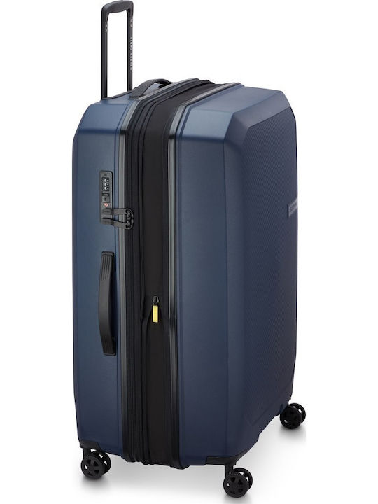 Delsey Anvers Large Navy Suitcase With 4 Wheels Height 75.5cm