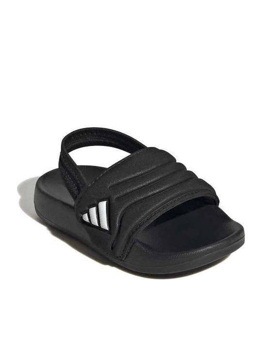 Kids' Flip Flops Black Adilette Estrap