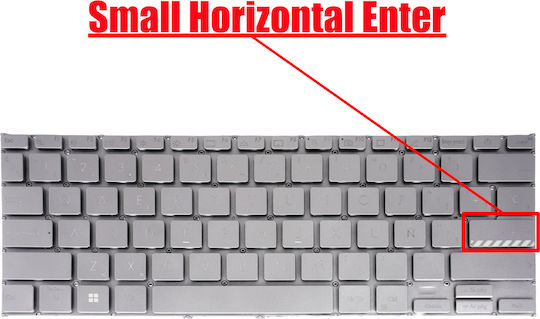 Spanish Laptop Keyboard Asus Vivobook 14 X1402 X1402z X1402za X1403 X1403z X1403za X1403va 90nb0wp2-r30us1 90nb0wp1-r30us1 Es Without Frame Backlit Silver Code 41020esblsil