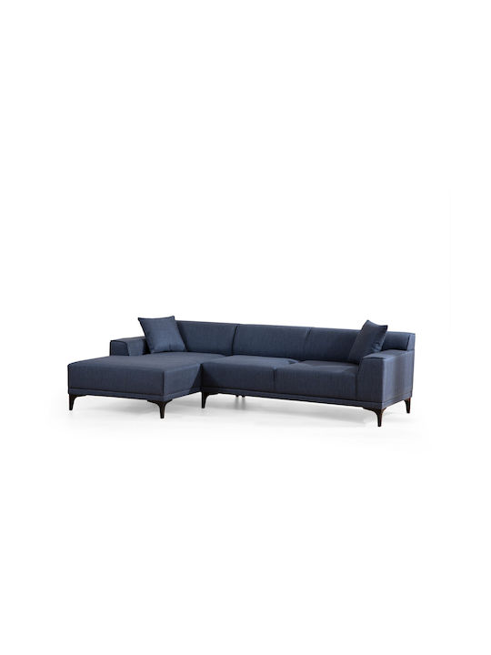 Petra Ecksofa mit Linker Ecke Blau 250x145x69cm