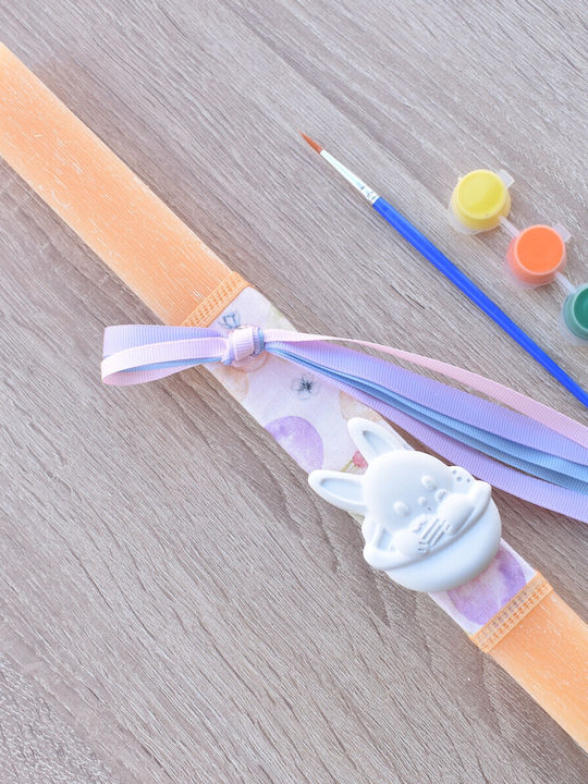 Lumanare De Paste Pătrată Parfumată Și Handmade Galbenă