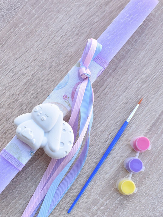 Easter Candle Square Scented And Handmade Purple