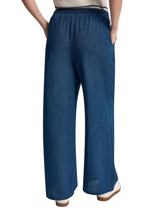 Women's Fabric Trousers Indigo