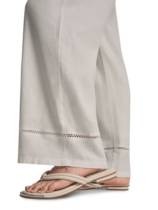 Women's Fabric Trousers Ivory