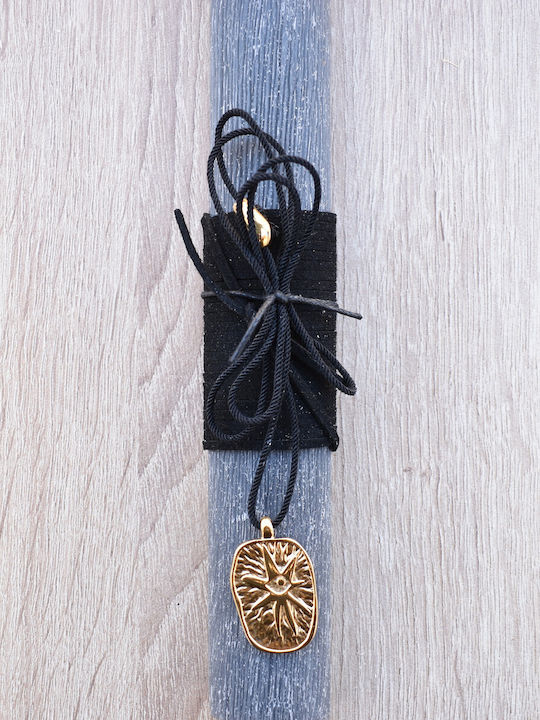 Пасхална Свещ Кръгла Ароматична и Handmade Сива
