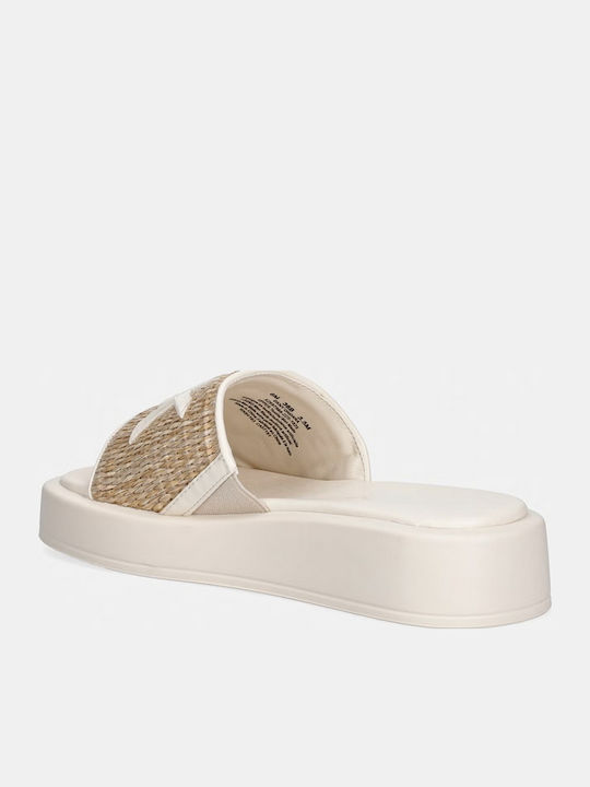 Damen Flatforms Beigen Sandalen