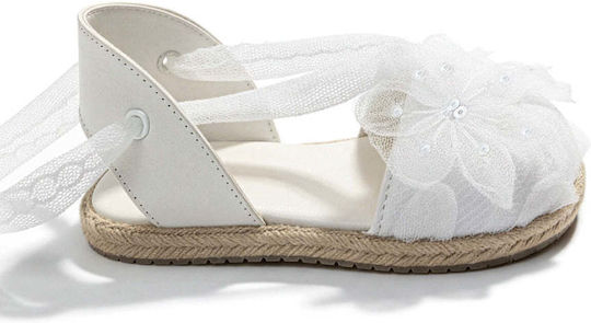 Designer's Cat Christening Leather Espadrilles White 0100L0KO0100038