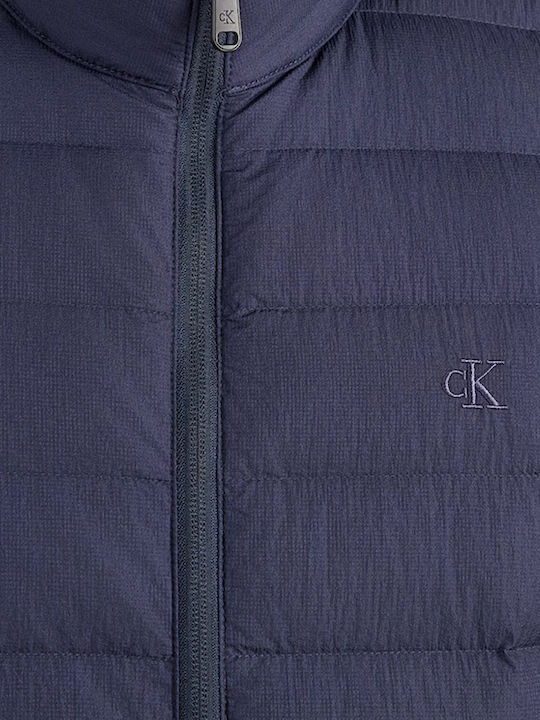 Sleeveless Puffer Jacket Blue