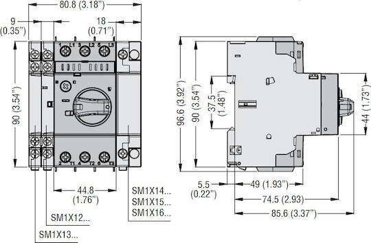 Lovato Electric Индустриален Превключвател SM1R3200