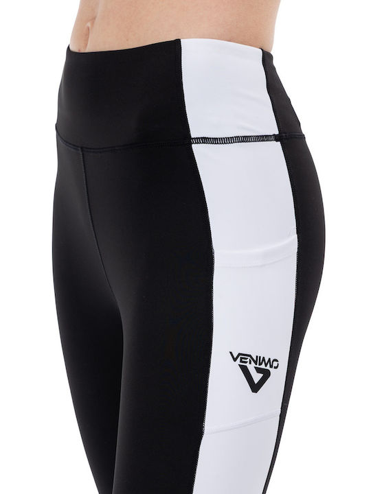 Training Women's Set with High Waist Black Leggings