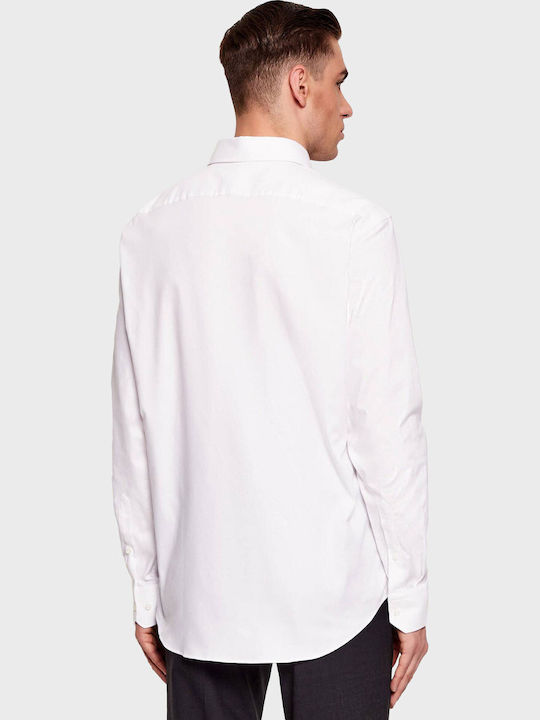 Fit Long Sleeve Shirt in Regular Fit White