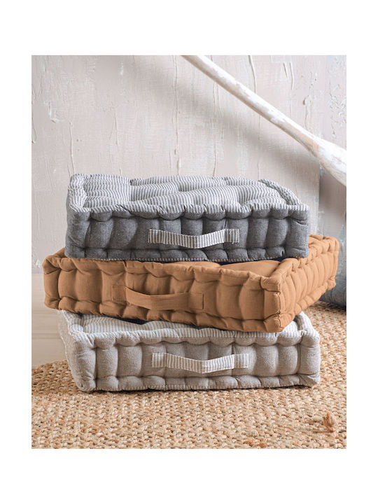 Rythmos Floor Pillow Kathy 100% Cotton Ecru 50x50cm