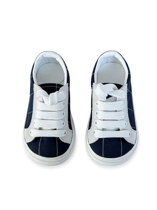 Designer's Cat Christening Leather Blue Sneakers 100000AG1000446