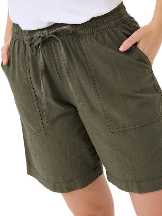 Damen-Shorts Olivgrün
