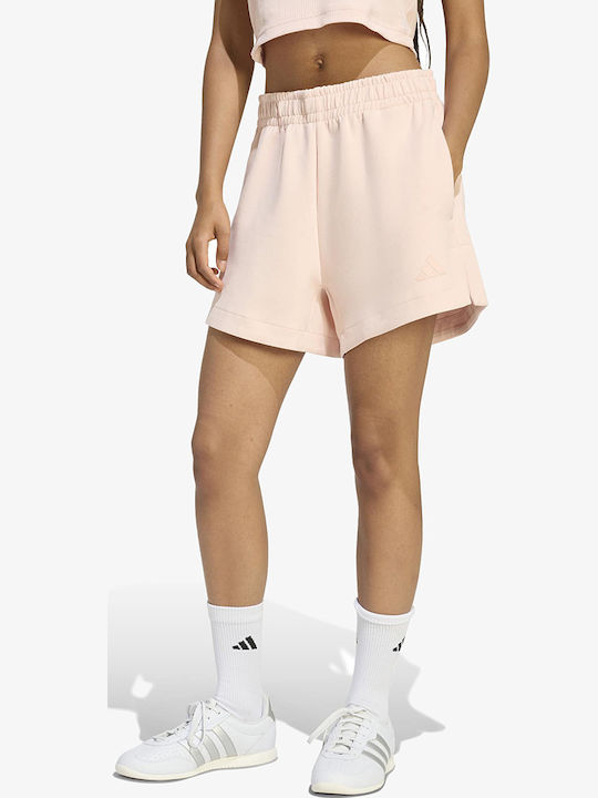adidas Women's High Waist Shorts Pink