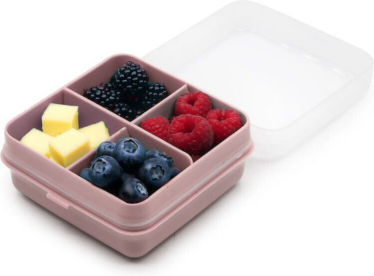 Melii Snackle Box Plastic Kids Food Container 0.095 Litre Pink