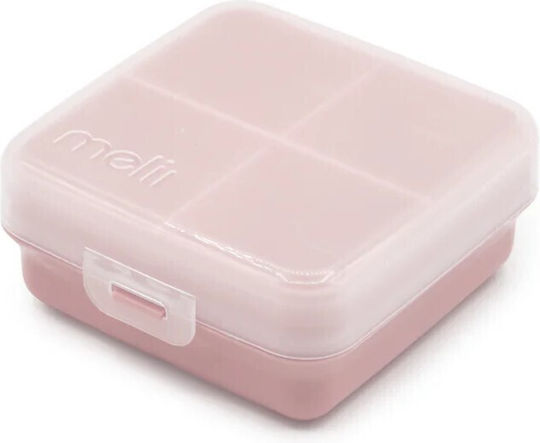 Melii Snackle Box Plastic Kids Food Container 0.095 Litre Pink