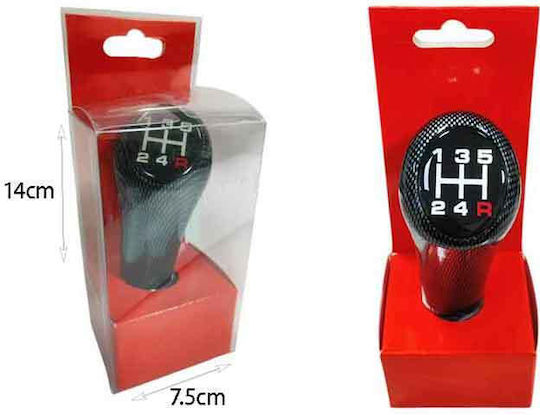 Auto Schaltknopf 5-Gang Carbon Look