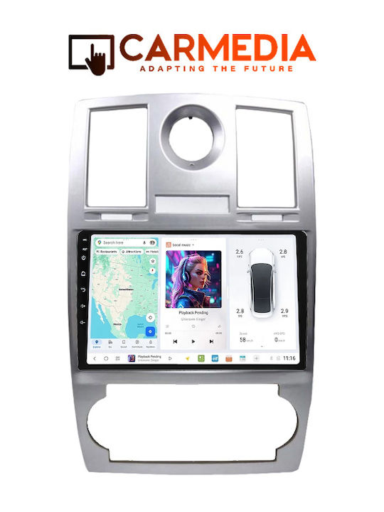 Carmedia Car Audio System Chrysler 300C 2005-2010 (Bluetooth/USB/WiFi/GPS/Apple-Carplay/Android-Auto) with Touch Screen 9"