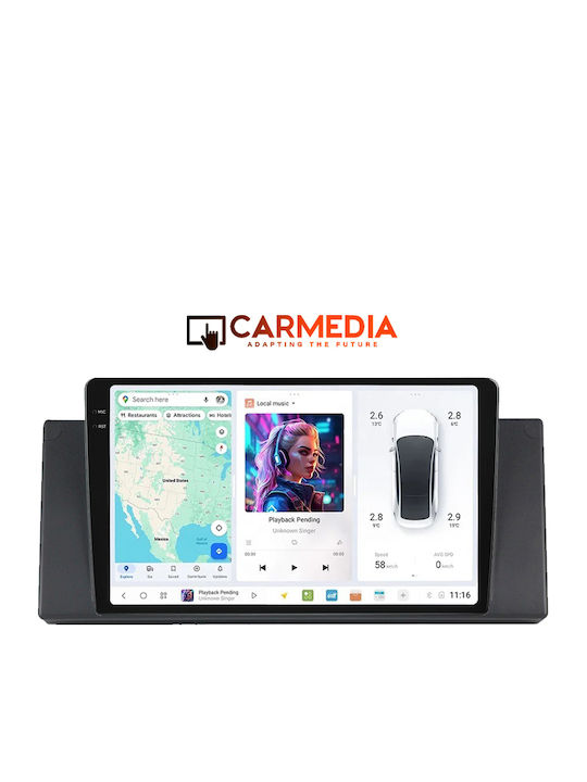 Carmedia Car Audio System for BMW Series 5 (E39) / X5 (E53) 1999-2006 (Bluetooth/USB/WiFi/GPS/Apple-Carplay/Android-Auto) with Touch Screen 9.5"