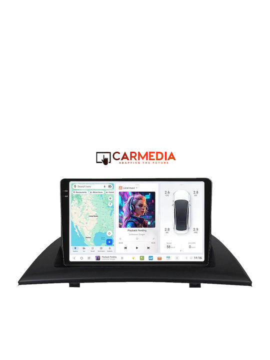 Carmedia Car Audio System for BMW X3 (E83) 2003-2010 (Bluetooth/USB/AUX/WiFi/GPS/Apple-Carplay/Android-Auto) with Touch Screen 9.5"