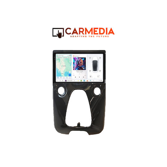 Carmedia Ηχοσύστημα Αυτοκινήτου για Peugeot 108 Toyota Aygo Citroen C1 BMW X1 2014 (Bluetooth/USB/AUX/WiFi/GPS/Apple-Carplay/Android-Auto) με Οθόνη Αφής 10.36"