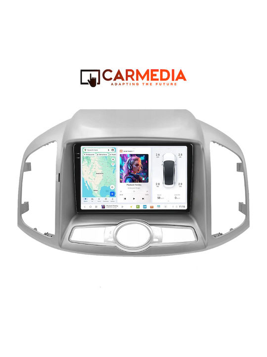 Carmedia Автомобилна Аудио Система (Блутут/USB/AUX/WiFi/GPS/Apple-Carplay/Android-Auto) с Тъчскрийн 9.5"