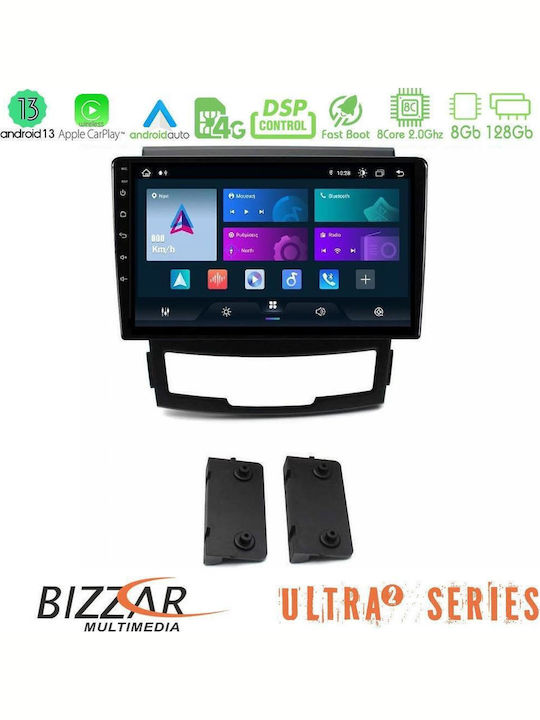 Bizzar Car Audio System for Ssangyong Korando 2010-2014 (Bluetooth/USB/WiFi/GPS/Apple CarPlay/Android Auto) with 9" Touch Screen