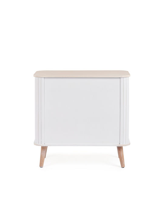 Bufet Vesly Din Lemn Alb/Bej 70x34x67cm