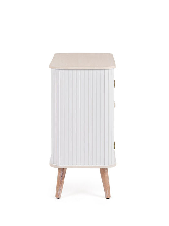 Bufet Vesly Din Lemn Alb/Bej 70x34x67cm